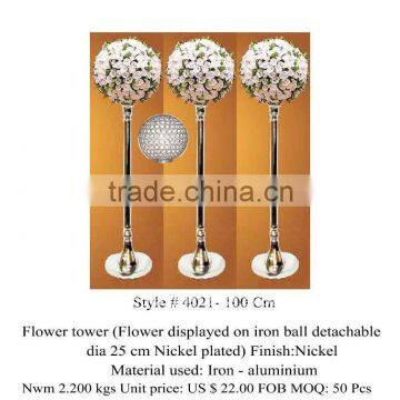 Flower Tower with detachable flower bowl attachment