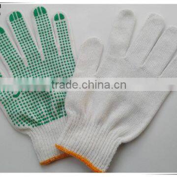 BSSAFETY China Supplier Poly Cotton Knitted Pvc Dotted Safety Gloves, Cheap Work Gloves photo-3