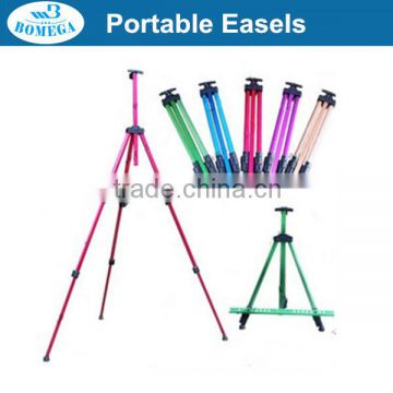 167cm colorful aluminum alloy artist painting artist easel telescopic folding easel for painting and showing stand