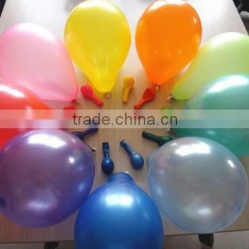 12 inch round pearlized latex balloon/metallic latex balloon made in China