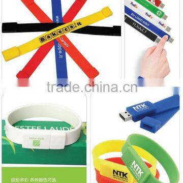 2016 New Products USB Bracelet Custom Silicone USB Bracelet 2.0 Flash Drive photo-6