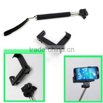 Pocket Size Camera Extender Telescopic Monopod W/ Phone Holder For iPhone5/5C/5S Mobilephone