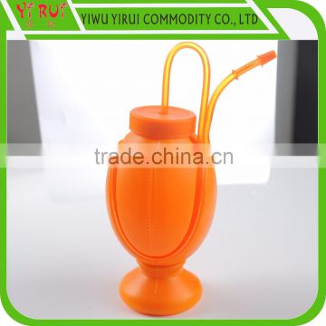 brown gourd pattern drinking straw cup