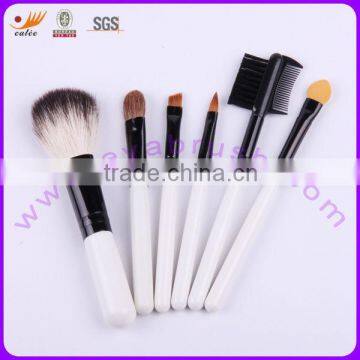 Pure White Handle of 6pcs Makeup Brush set with best material