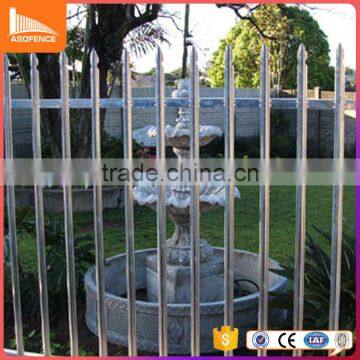 10 years factory sale high tension powder strength and rigidity steel palisade fencing uk market