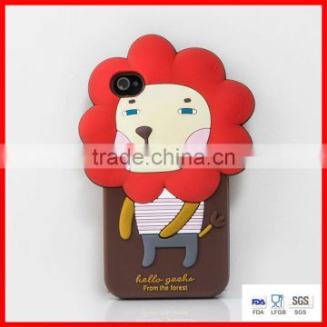 lion shape silicone phone cases