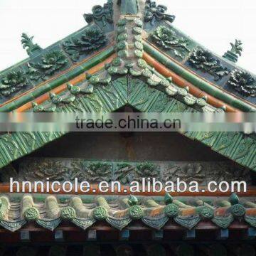 Chinese ceramic pagoda roof material