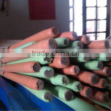 Wood Colour PVC Coated Wooden Broom Stick for Housework Purpose