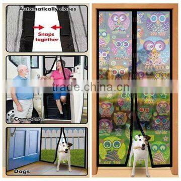 anti insect mosquito magnetic door mesh guard curtain