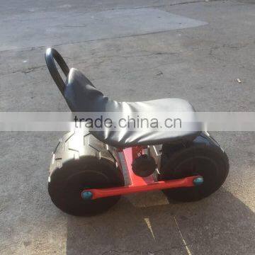 two-wheel garden work rolling seat cart TC1407