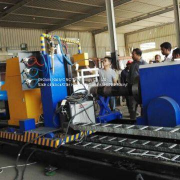 China Kasry All Profiles And Pipes CNC Plasma Cutter / Plasma Cutting Machine / H Shape Cutting Machine