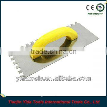 Plastic handle plastering trowels