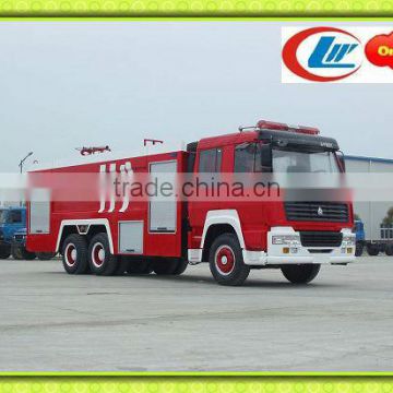 6x4 Fire Fighting Truck with foam Sinotruck,big fire truck