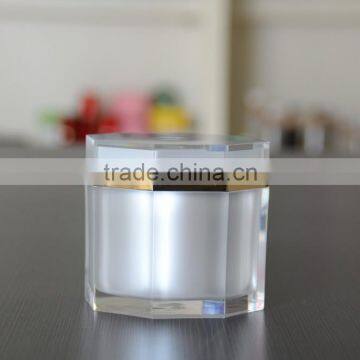 2016 Unique New High Quality Hexagon Acrylic Cream Jars photo-4
