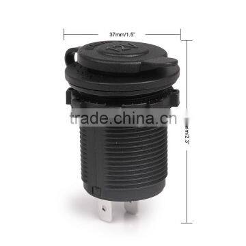Waterproof DC Car Cigarette Lighter Socket With Cap photo-6