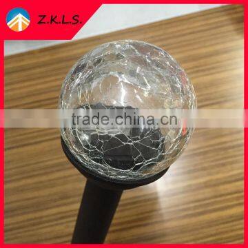 Eco-friendly Solar LED Garden Glass Crackle Lawn Light photo-4