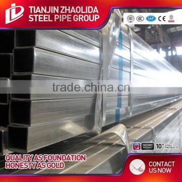 Cold Rolled Dia 10 mm - 101 mm 40 * 40 Steel Galvanized Square Pipe of Weight per Ton photo-5