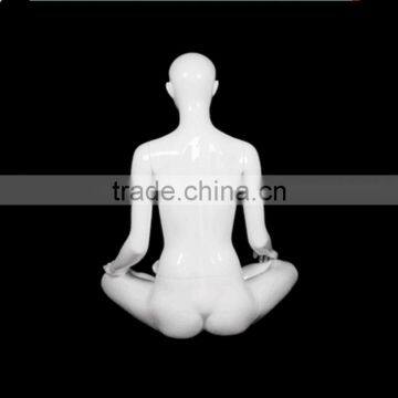 Latest Design Yoga Sitting Female Mannequin for Window Display photo-3