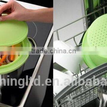 Vegetable Food Microwave Silicone Steamer Portable Could Used for Travel Picnic Camp photo-5