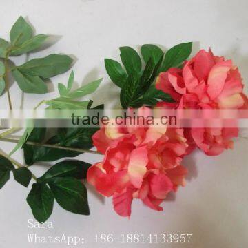 SJ1011745 2 Heads Peony Silk Flower/large Silk Flowers photo-2