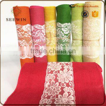 Cheap Jute Table Runner With Lace for Sale photo-2