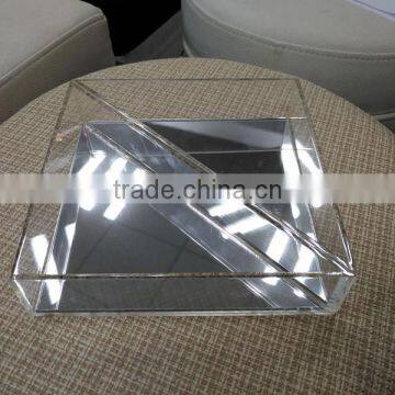 Engraved Clear Acrylic Serving Tray,Transparent Lucite Serving Tray,Perspex Serving Tray photo-5