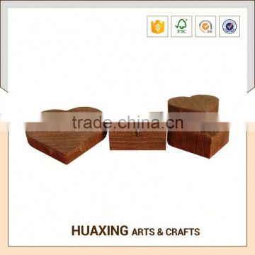 Best quality natural wooden box for wedding card