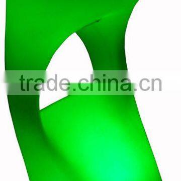 Nightclub PE Plastic Made Nighclub Bar Stool /colorful Changing Led Light up Standing Bar Stool photo-2