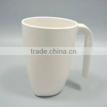 Pure White Melamine Cup With Handle