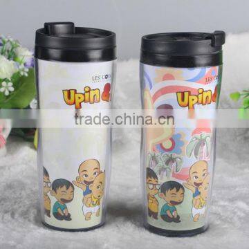 Customized Plastic Coffee Cups Mugs With Lid photo-3