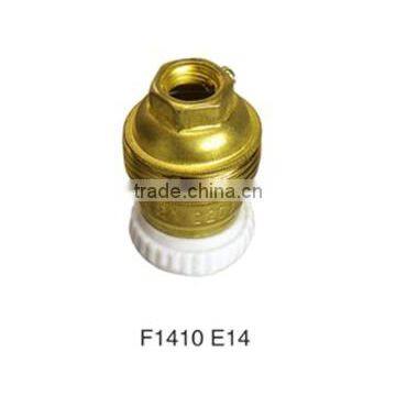 Hot Sale Copper Alluminium Iron Golden Lamp Holder Base Light Bulb Socket Cap E26 E27 B22 E14 photo-6