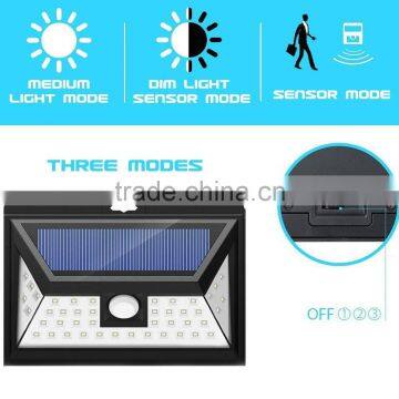 44 LED Solar Security Light With 5 LEDs Both Side, 120 Degree Wide Angle Motion , Outdoor Waterproof Led Street Light photo-3