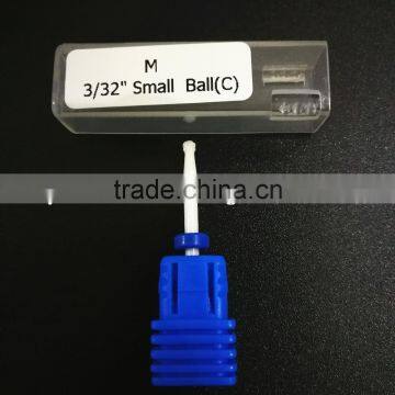 Shank Diameter 2.3mm Medium Type Ceramic Burr For Nail 1 Piece Huaxing Small Ball Head Huaxing Head Diameter