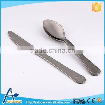 Specialized design PS plastic silver canteen two cutlery knife spoon