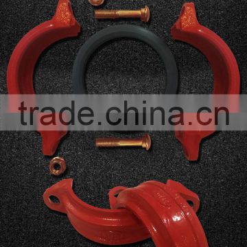 Trade Assurance oil and water split flange adaptor ductile iron grooved coupling