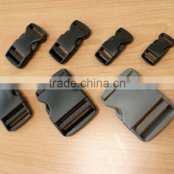 Black White Color Plastic POM Side Release Buckle for Bag Webbing photo-3