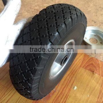 10 inch wheel tire, Flat free tire ,tyre pu foam tyre 4.10/3.50-4