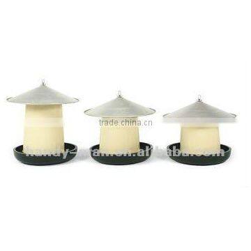 Poultry With Cover Aluminum Plastic Gear Box Feeder With Cover