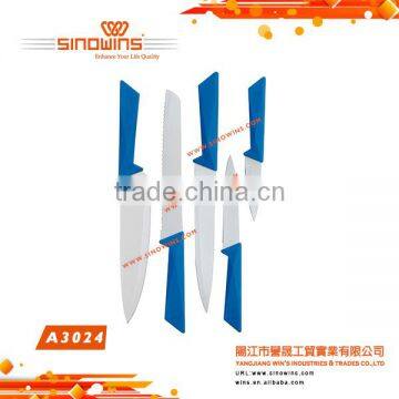 A3024 Cool Design 5pcs Stainless Steel Knife Set With Non-stick Coating photo-3