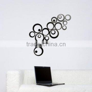 Fashion Decorative Circle DIY Wall Sticker , 3D Sitting Room Custom Wall Stickers TV Setting Post photo-5