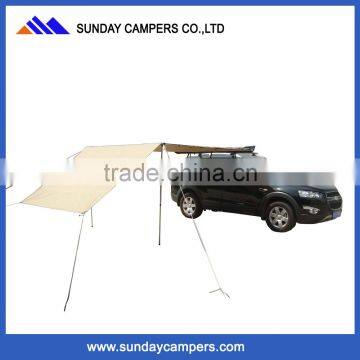 Beijing factory 280g polycotton picnic car side awning shade with extension