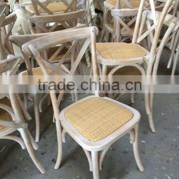 wedding banquet solid wood cross back living room chair