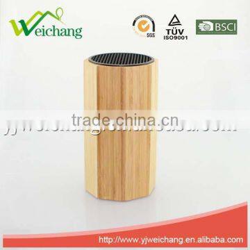 WCJ619 New Design Great Kitchen Helper Plastic + Bamboo Knife Holder Hot Sale