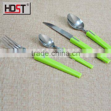 Bright green delicate plastic flatware from jieyang factory