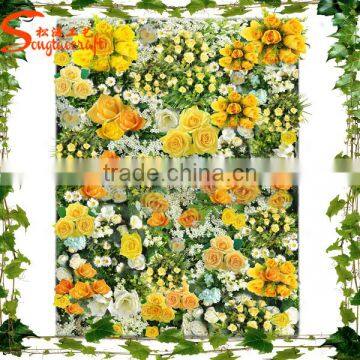 Best Quality Personized Rose and Peony Artificial Flower Wall for Stage Background Decoration photo-4