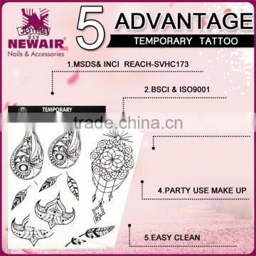 Newair OEM Promotional Black Temporary Tattoo for Adults photo-3