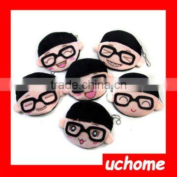 UCHOME New Popular Design Emoji Plush Mini Kids Coin Purses Pocket Money Bag photo-3