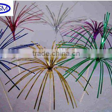 Cake Decorate Fancy Colorful Foil Palm Party Picks photo-3