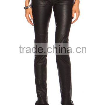 New Womens Sexy Black Tight Skinny Leather Pant Lambskin 4 6 8 10 12 14 16