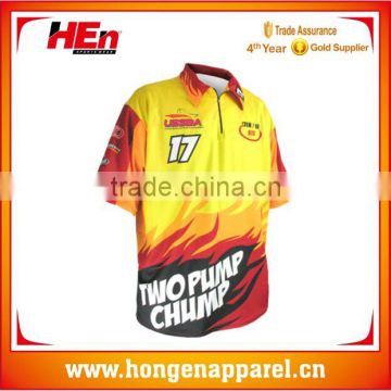 Hongen apparel sublimation lightweight customized fishing wear